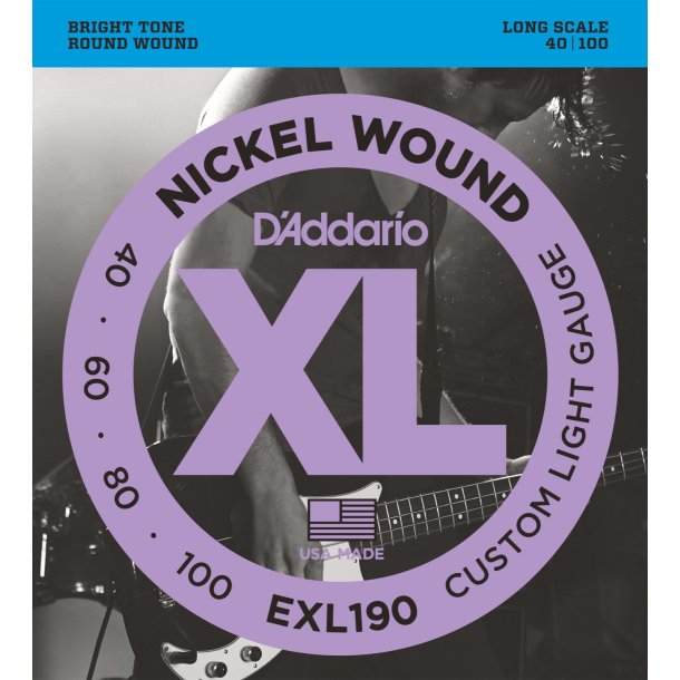 D'Addario EXL190, Custom Light 040 - 100
